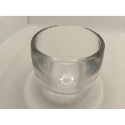 Thick Wall Clear Glass Teacup