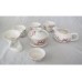 14 pcs Porcelain Tea Brewing Set - Plum Blossom 14 pcs Porcelain Tea Brewing Set - Plum Blossom
