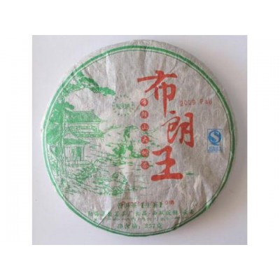 2009 American Hao 0908 Bulang King Green Pu-erh Tea Cake 357g