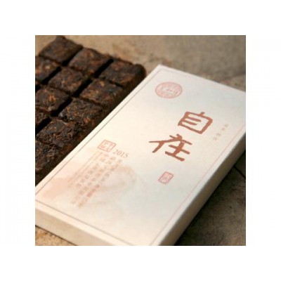2015 Baohexiang Zizai Premium Ripe Pu-erh Tea Brick 125g 2015 Baohexiang Zizai Premium Ripe Pu-erh Tea Brick 125g