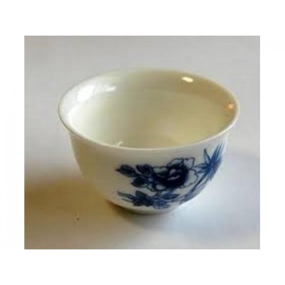 Blue Floral Porcelain Tasting Cup II