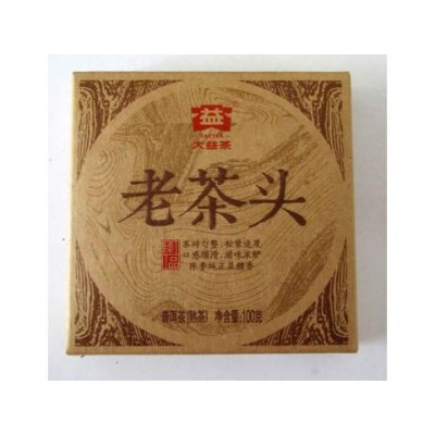 2014 Dayi Lao Cha Tou Ripe Pu-erh Tea Brick 100g 2014 Dayi Lao Cha Tou Ripe Pu-erh Tea Brick 100g