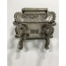 Tibetan Incense Burner - Buddhist Decor,Home Decoration Silver Alloy