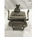 Tibetan Incense Burner - Buddhist Decor,Home Decoration Silver Alloy